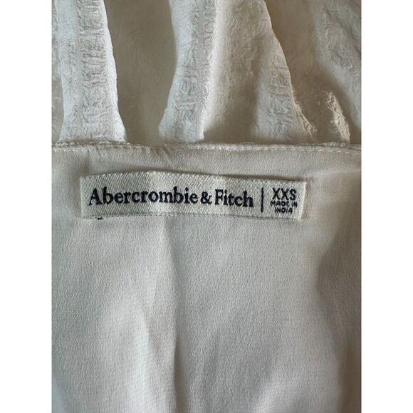 Abercrombie & Fitch Textured Plunge Keyhole Mini Dress Size XXS - Picture 4 of 4